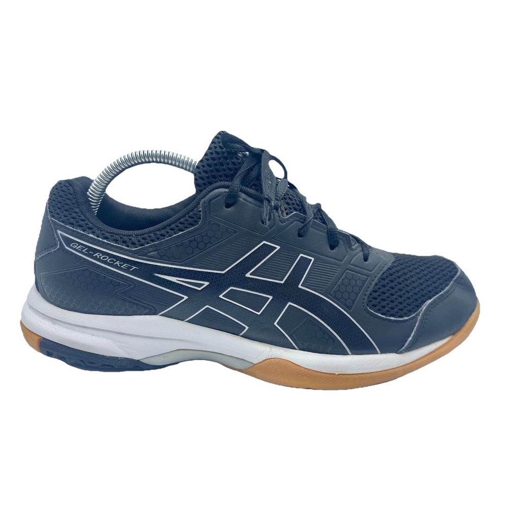 ASICS Gel Rocket 8 Women's Black/White Volleyball Shoes B756Y Size 10.5